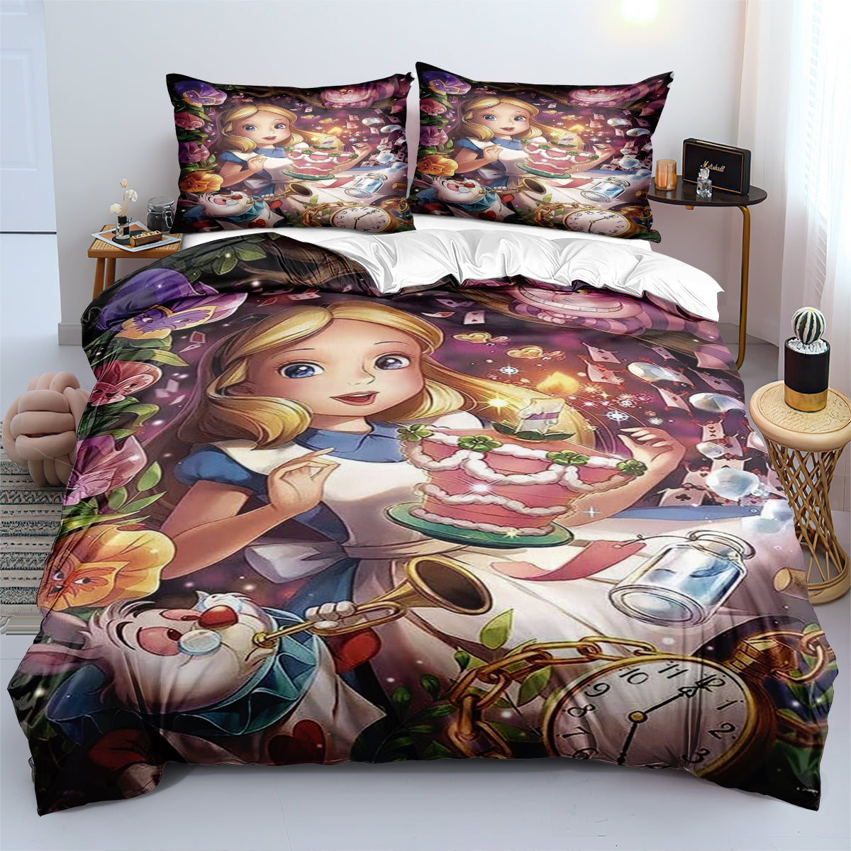 Alice In Wonderland Bedding Set Alice Magical Items Graphic Duvet Covers