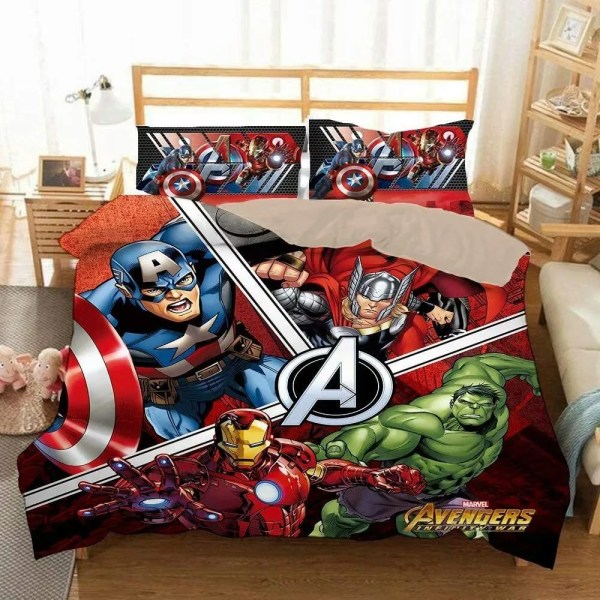 MV Bedding Set Avengers Captain America Thor Hulk Iron Man Duvet Covers