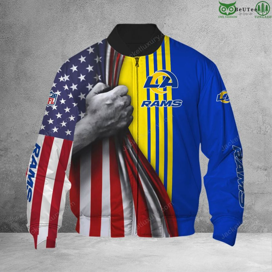Los Angeles Rams Aloha Pride Summer Bomber Jacket