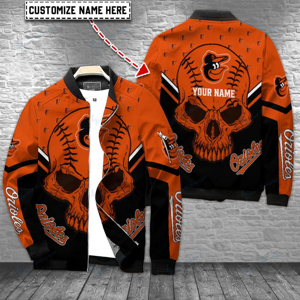 Baltimore Orioles Personalized Bomber Jacket BG508