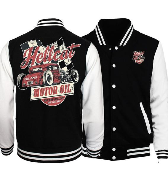 Hot Rod Hellcat Motor Oil Men 1k644 Gift Lover Baseball Jacket