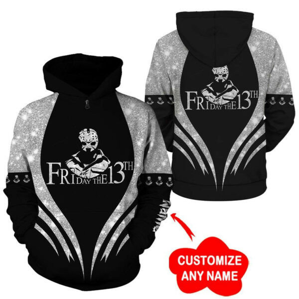 Personalized Friday The 13th Aop Hoodie And Zip Hoodie 2, Gift For Fan 3d All Over Print Shirt Hoodie 1792