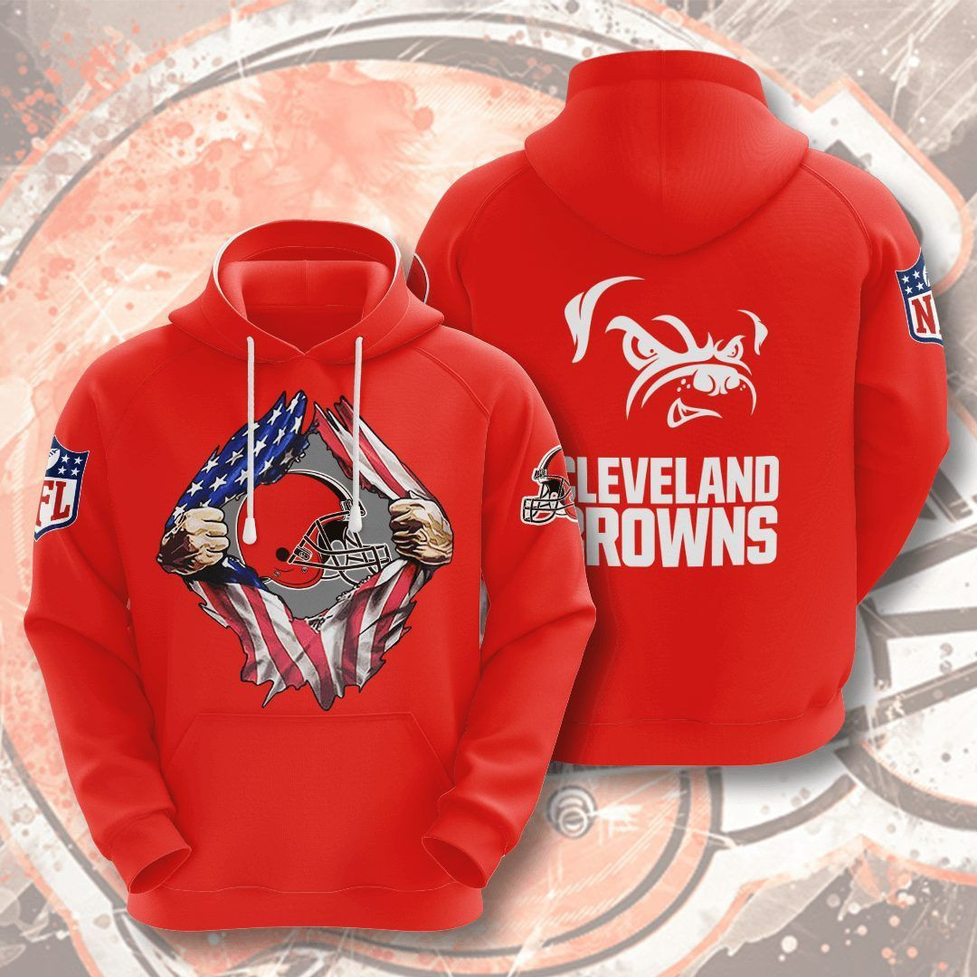 Cleveland Browns 3D All Over Print Hoodie & Zip Hoodie