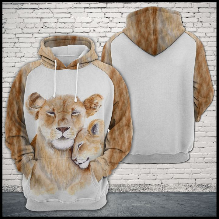 Lion Family 3D All Over Print Hoodie & Zip Hoodie