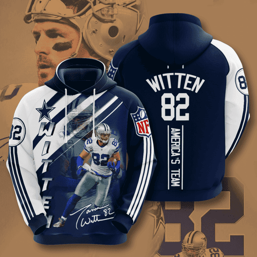 Cowboys Jason Witten 3D All Over Print Hoodie & Zip Hoodie