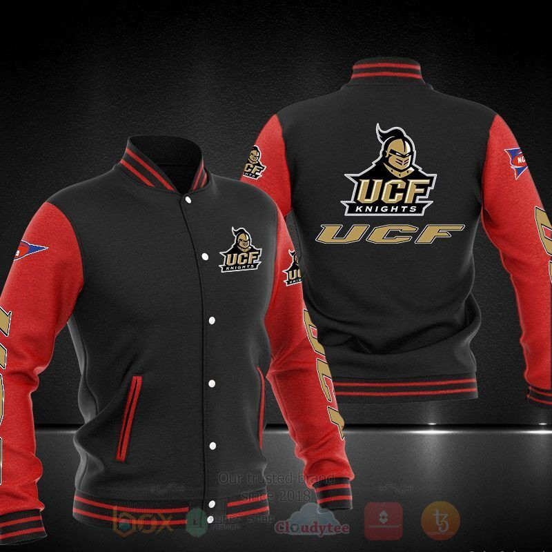 UCF Knights Black Red Baseball Jacket