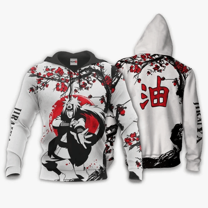 Jiraiya Naruto For All  3d Hoodie Zip Hoodie