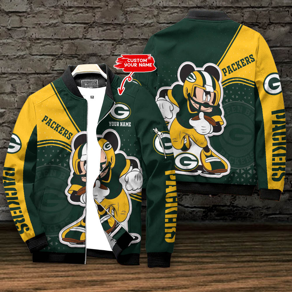 Green Bay Packers Personalized Bomber Jacket BG598