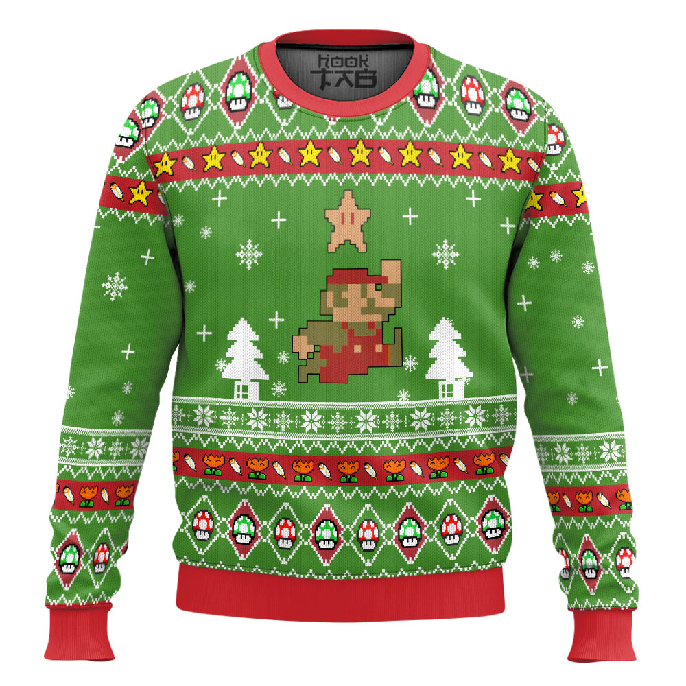 3D Nintendo Super Mario Ugly Christmas Sweater