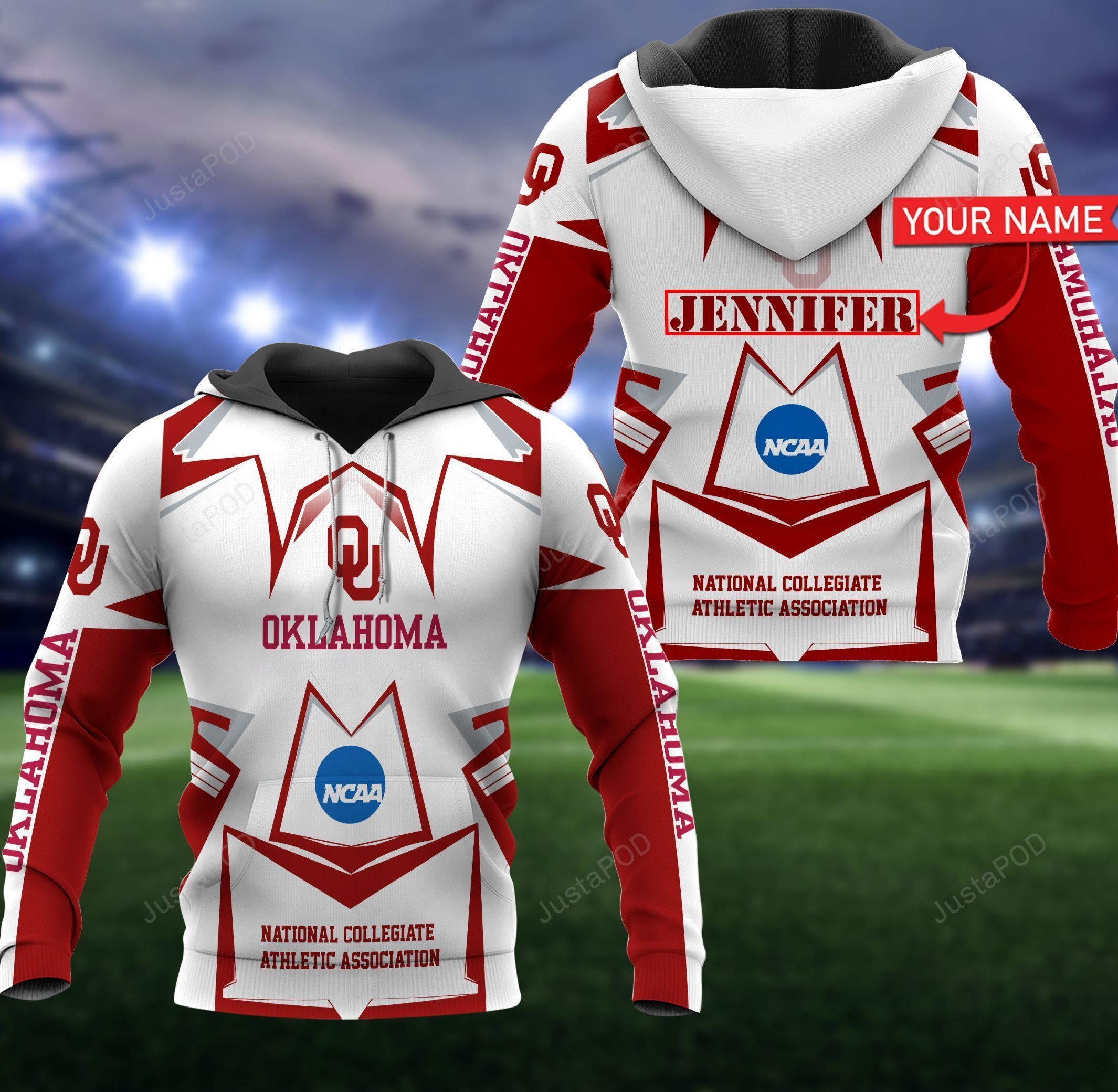 Personalized Oklahoma Sooners 3D All Over Print Hoodie & Zip Hoodie