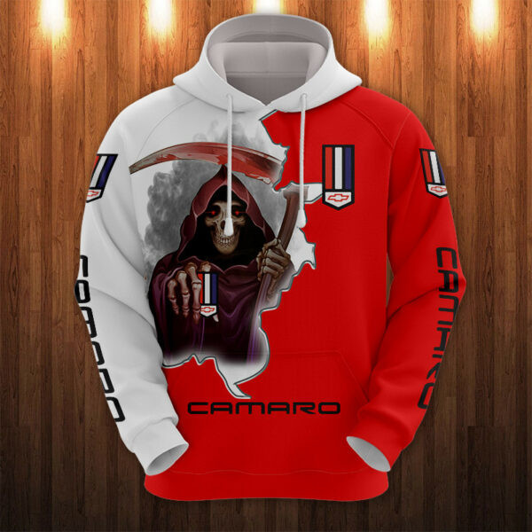Death Chevrolet Camaro 7k415 Cartoon 3d Hoodie Zip Hoodie 1281