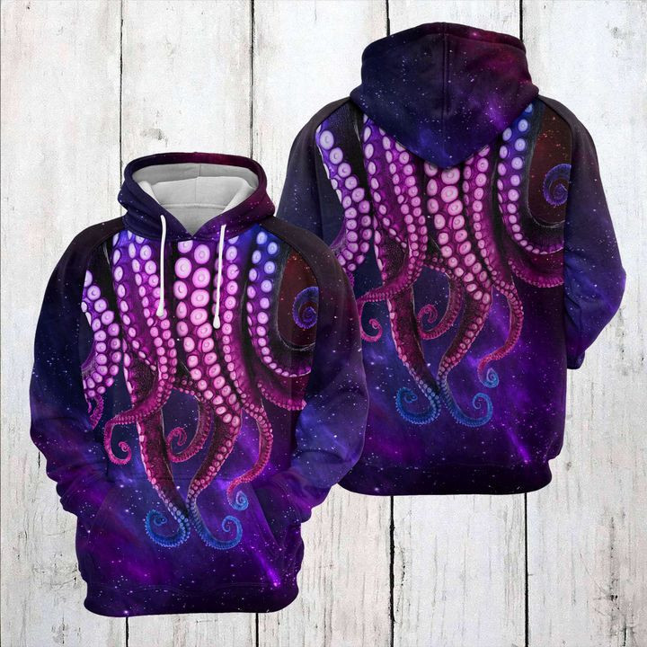 Octopus Galaxy 3D All Over Print Hoodie & Zip Hoodie