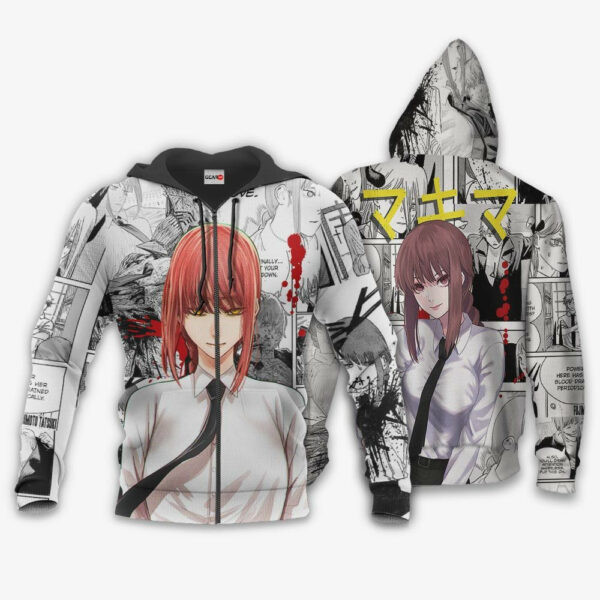 Mikima Style Chainsaw Man Anime 3k55 Cartoon 3d Hoodie Zip Hoodie 1956