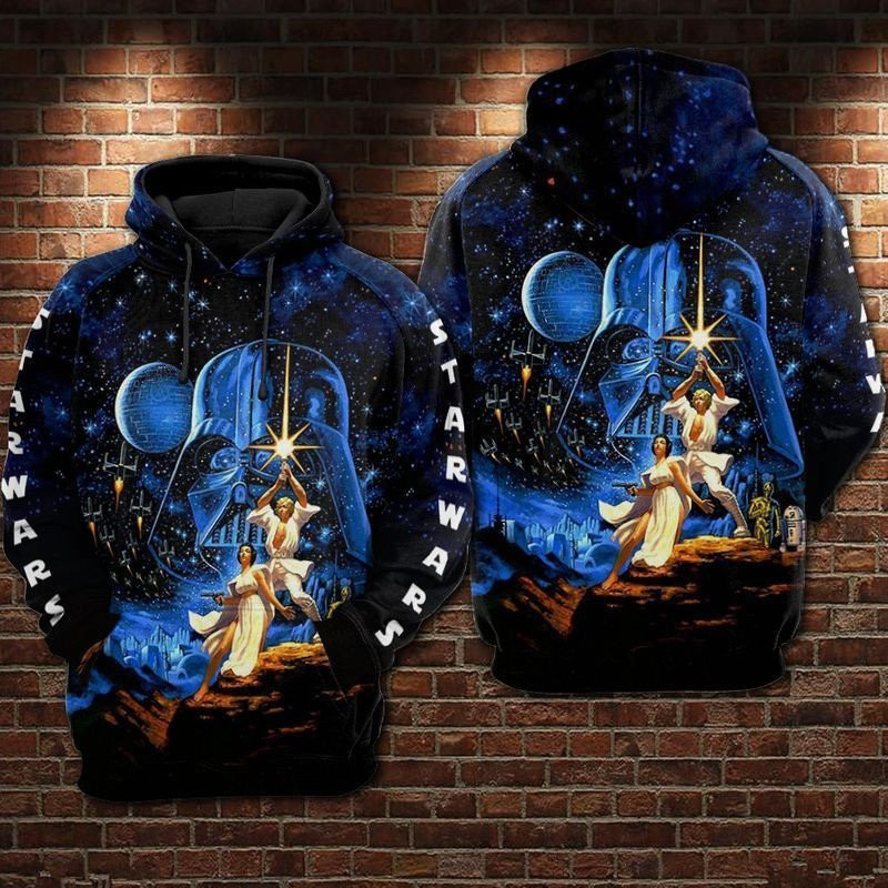 Star Wars Over Print 3d Hoodie Zip Hoodie
