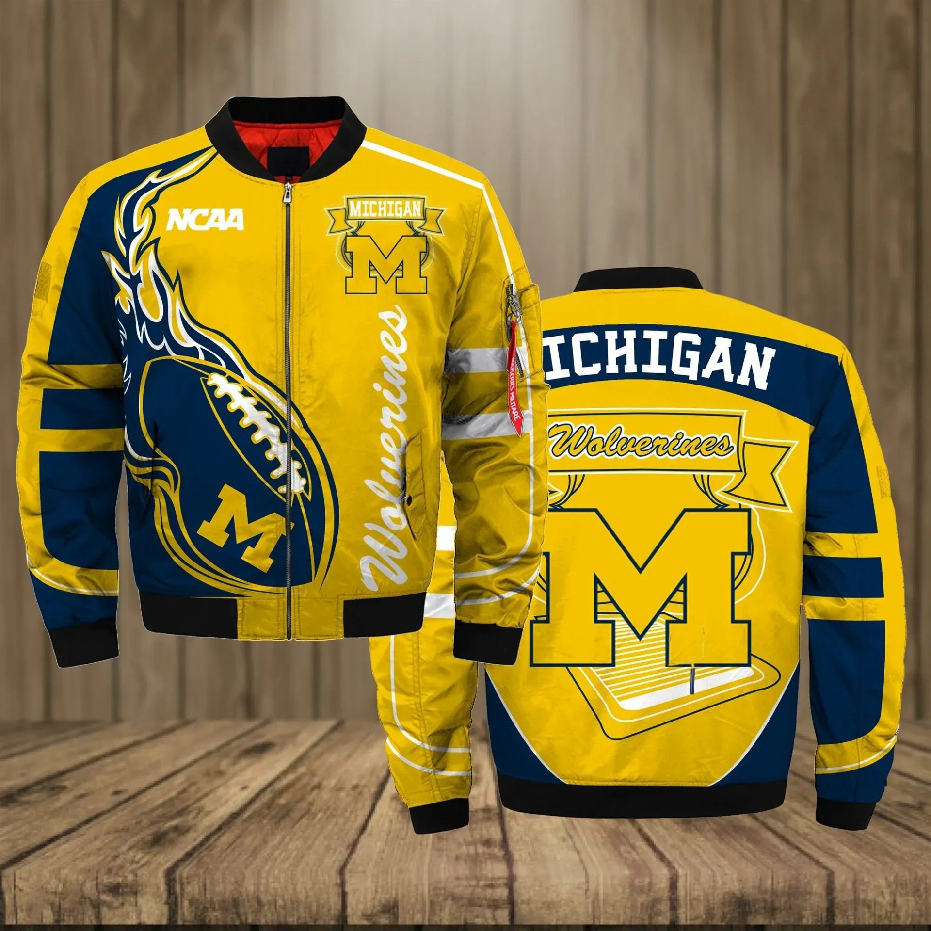 Michigan Wolverines Bomber Jacket