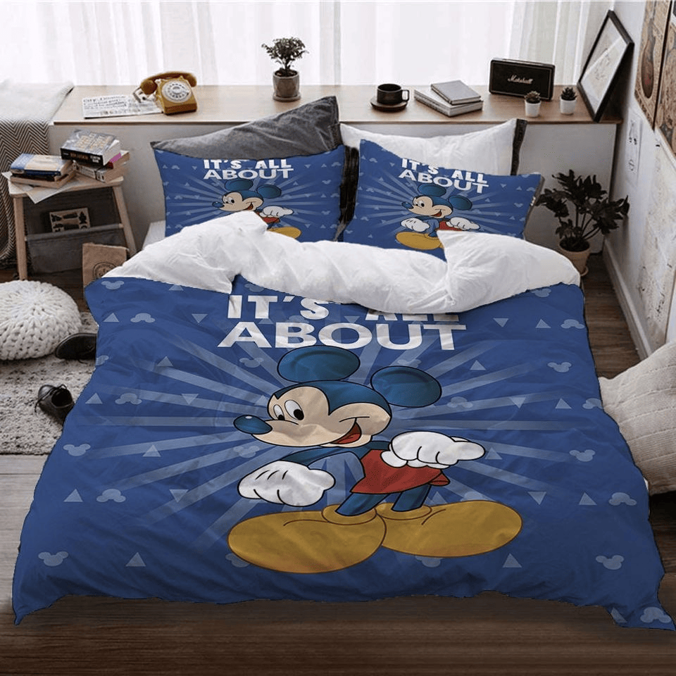 MM Bedding Set DN It’s All About MM Mouse Hea Pattern Duvet Covers