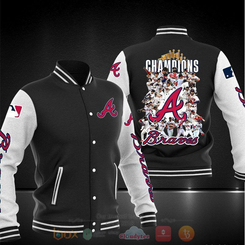 Atlanta Braves Champions Black Baseball Jacket
