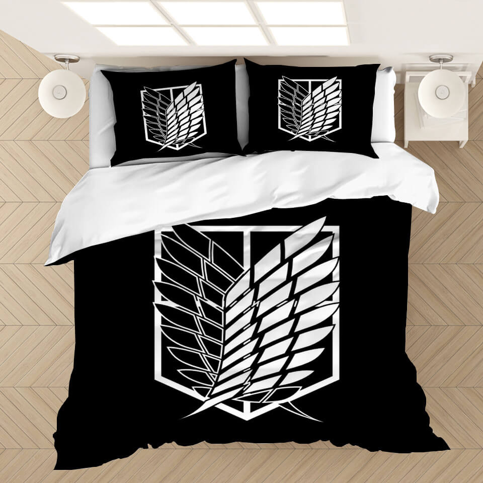 Attack On Titan Bedding Set Attack On Titan Wings Of Freedom Duvet Covers