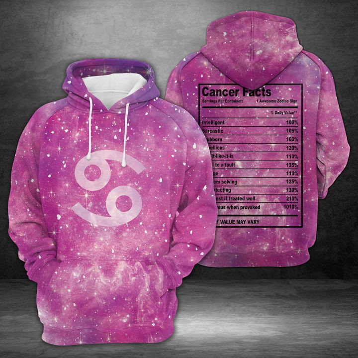Cancer Horoscope Galaxy 3D All Over Print Hoodie & Zip Hoodie
