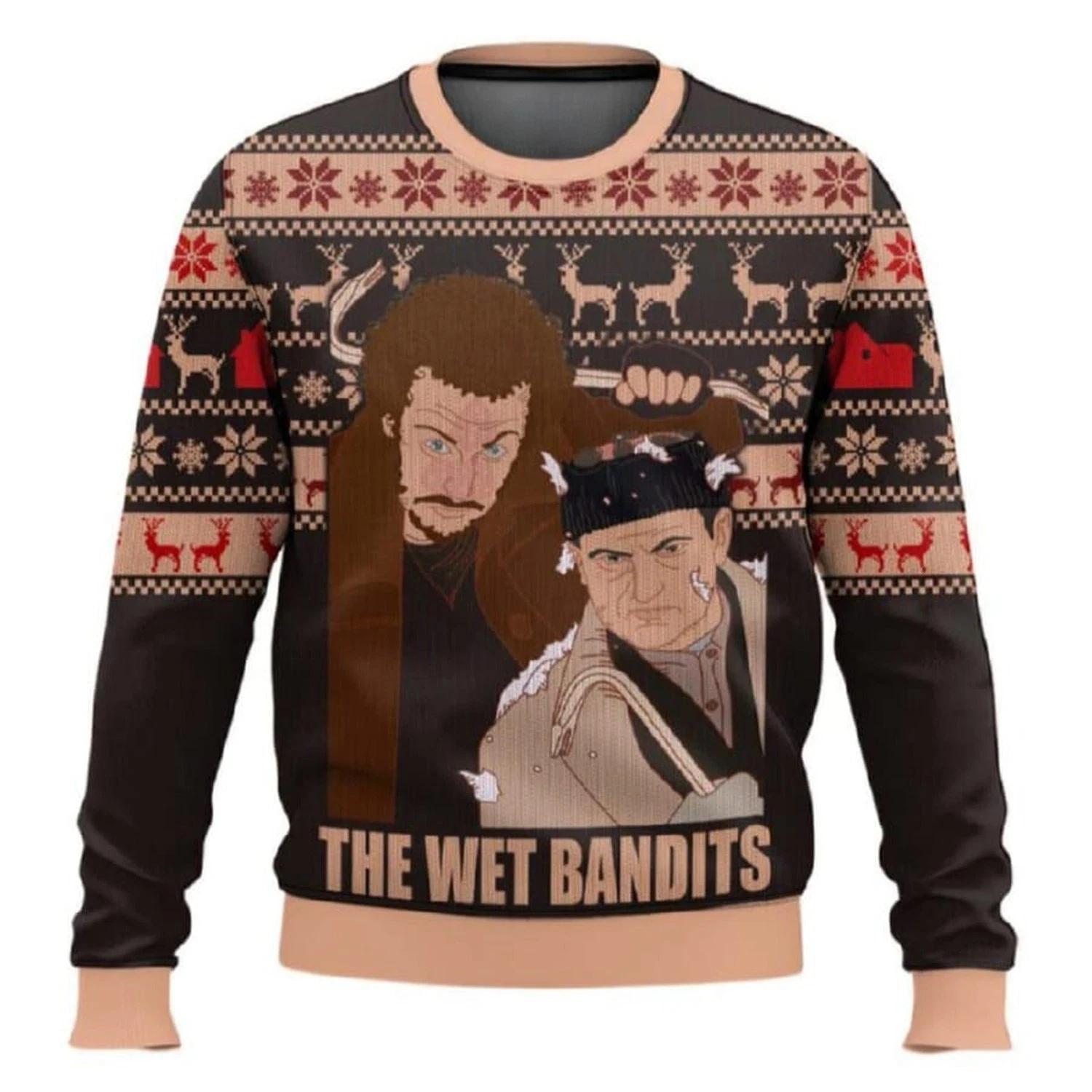 Home Alone The Wet Bandits Ugly Christmas Sweater