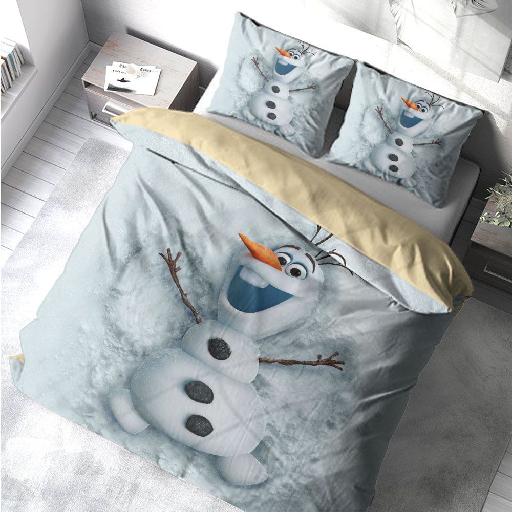 Frozen Bedding Set Olaf Making Snowangel Duvet Covers