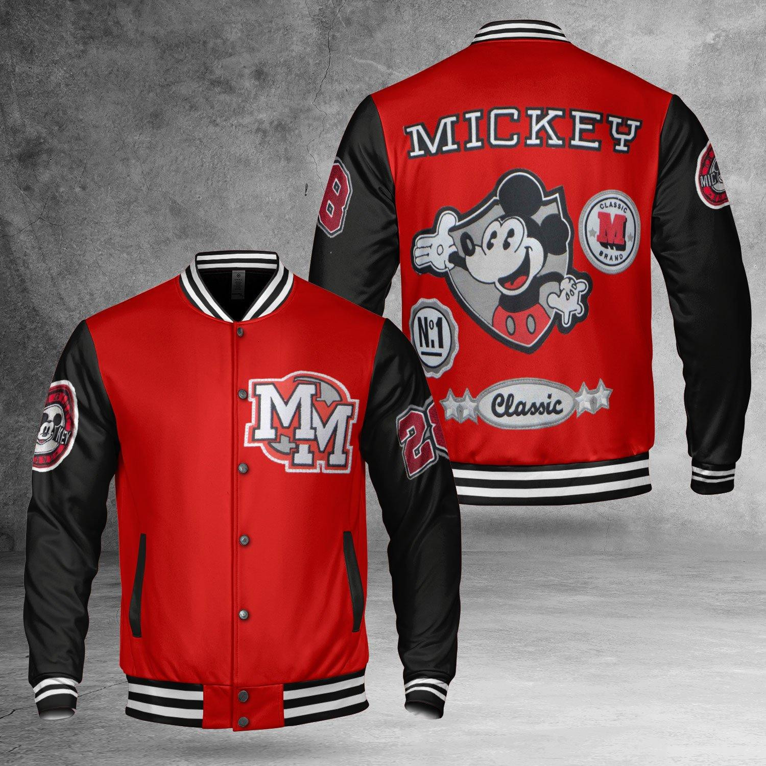 Mickey Mouse Michael Jackson 28 Classic Trending Baseball Jacket 507