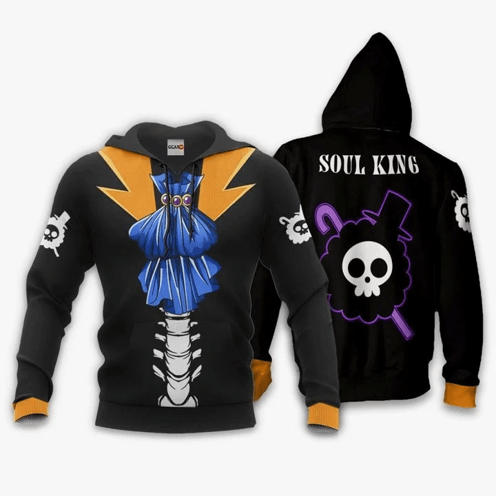 One Piece Brook Soul King 3d Hoodie Zip Hoodie