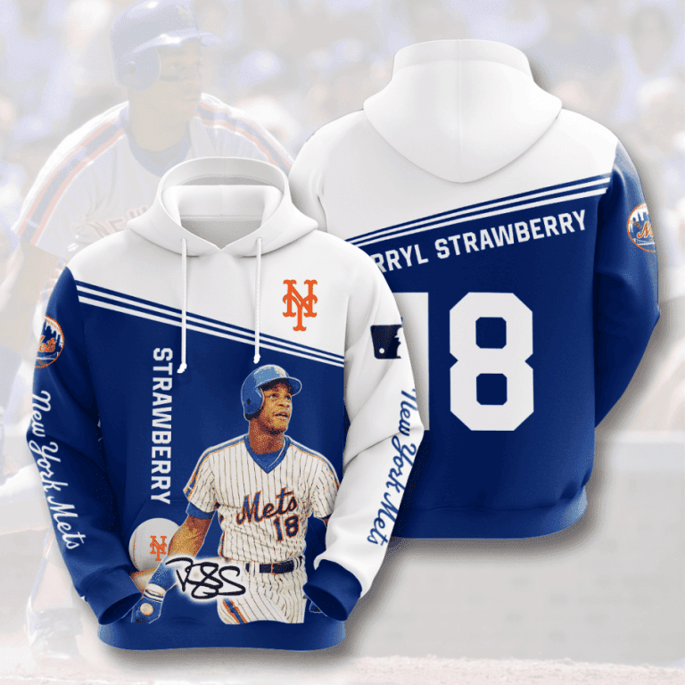 MLB New York Mets 3D All Over Print Hoodie & Zip Hoodie