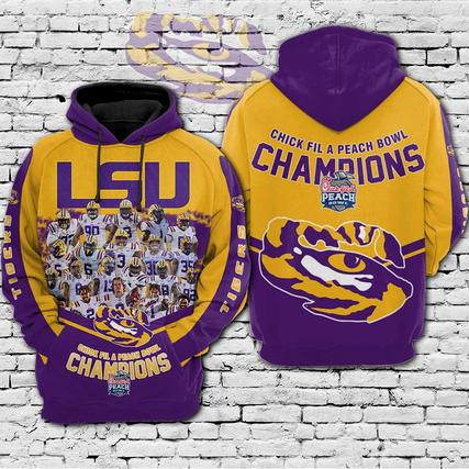 Lsu Tigers 3D All Over Print Hoodie & Zip Hoodie