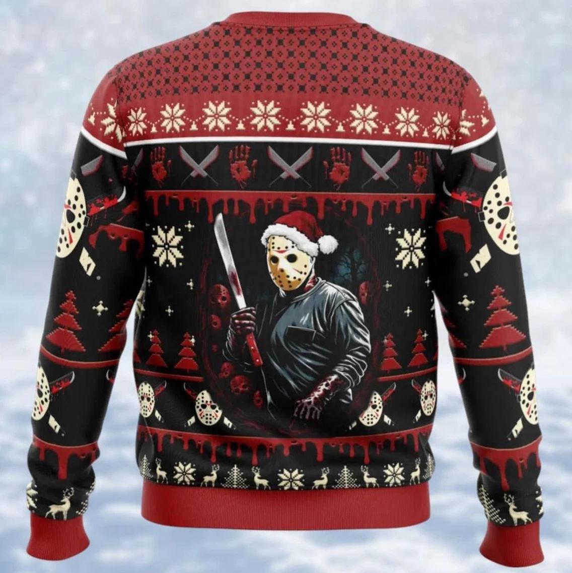 Jason Voorhees Ugly Christmas Sweater