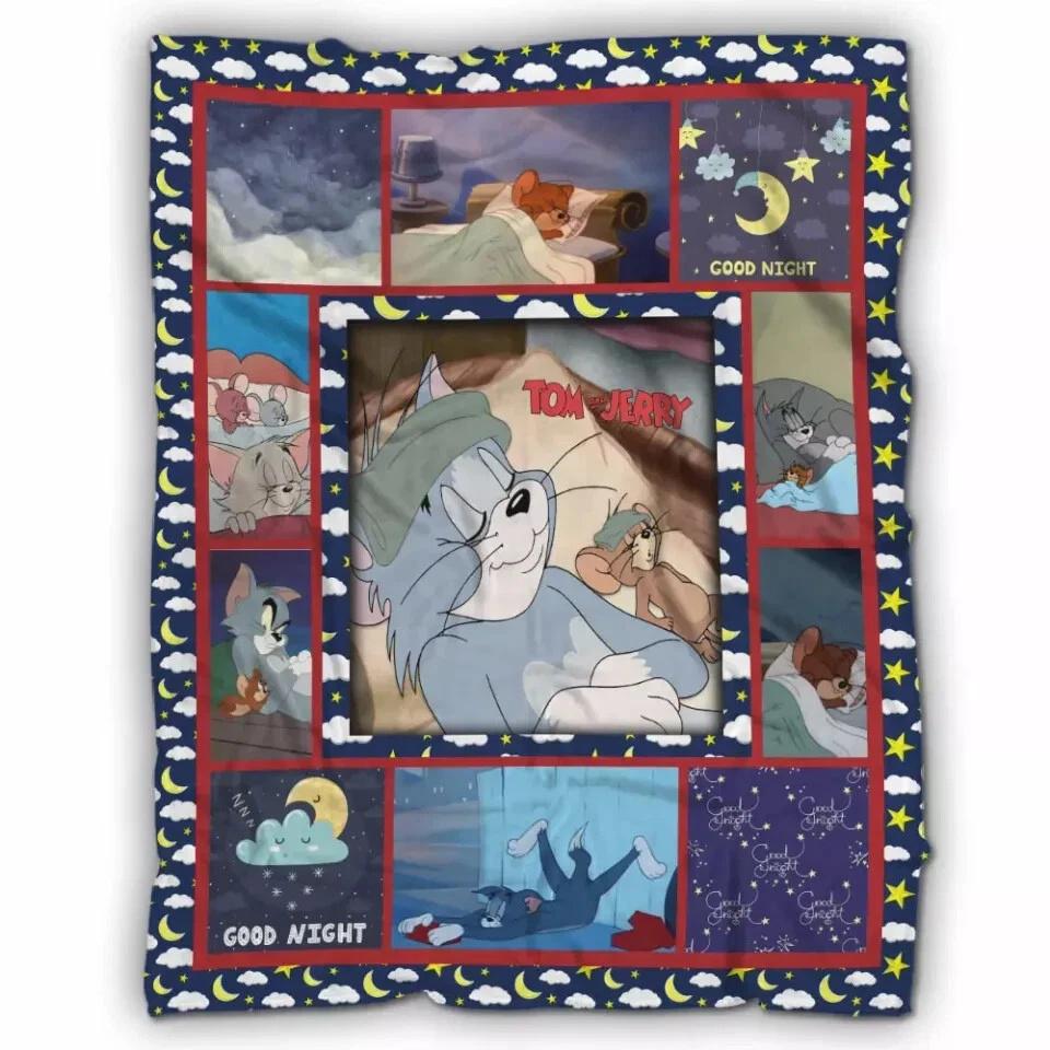 Tom And Jerry Fleece Sherpa Blanket