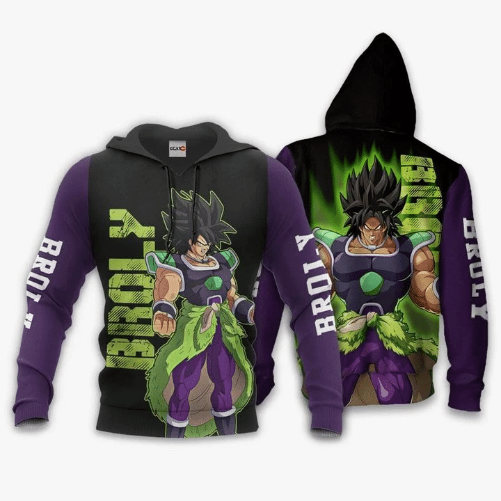 Super Broly Dragon Ball 3d Hoodie Zip Hoodie