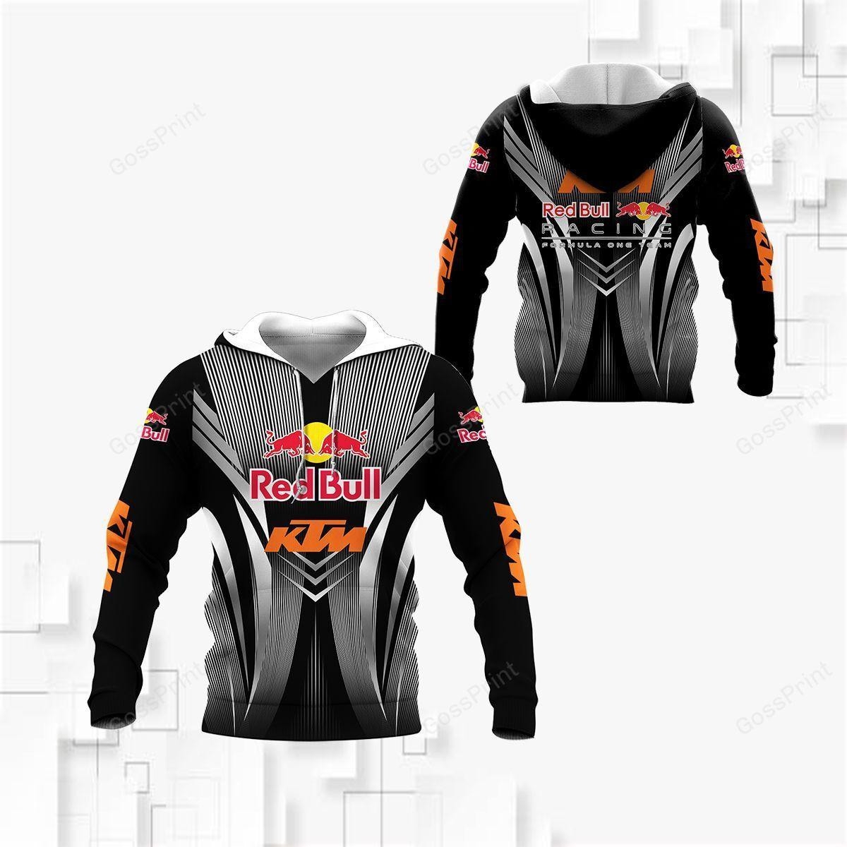 Red Bull Ktm Racing, Ktm Racing Team All Over Print Hoodie, Zip Hoodie 43