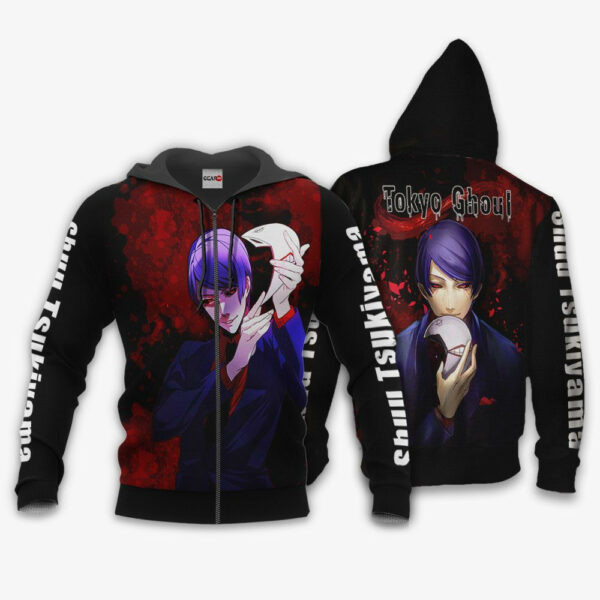 Tokyo Ghoul Shuu Tsukiyama Anime 3k314 Cartoon 3d Hoodie Zip Hoodie 2852