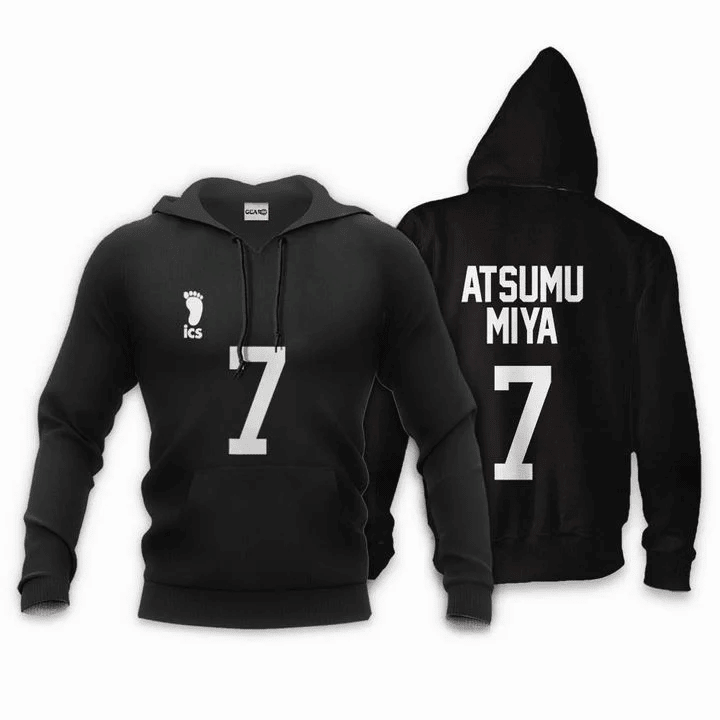 Inarizaki Atsumu Miya Haikyuu Number 7 3d Hoodie Zip Hoodie