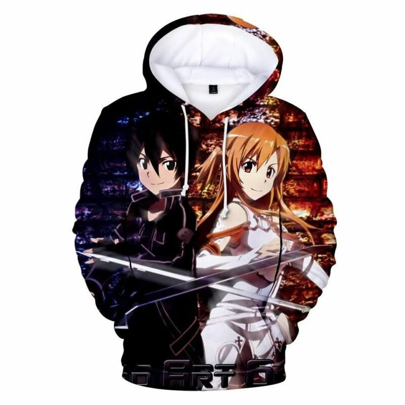 Sword Art Online Gift Over Print 3d Hoodie Zip Hoodie