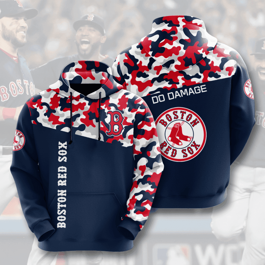 Boston Red Sox 3D All Over Print Hoodie & Zip Hoodie