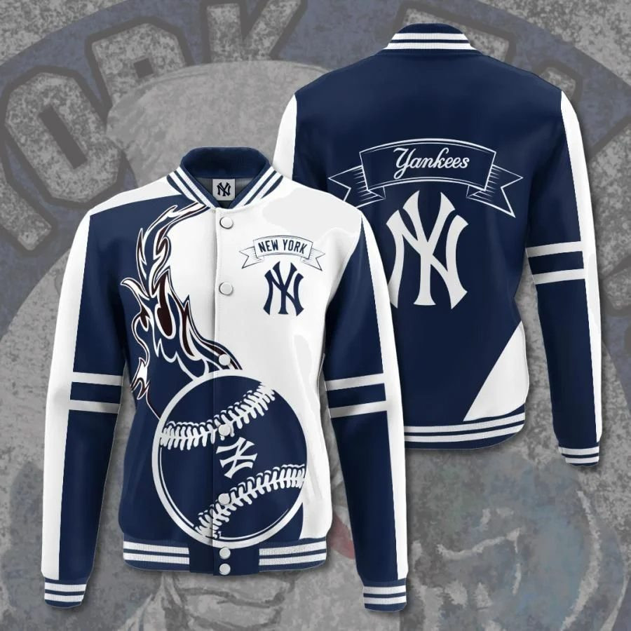 New York Yankees Blue White Baseball Jacket