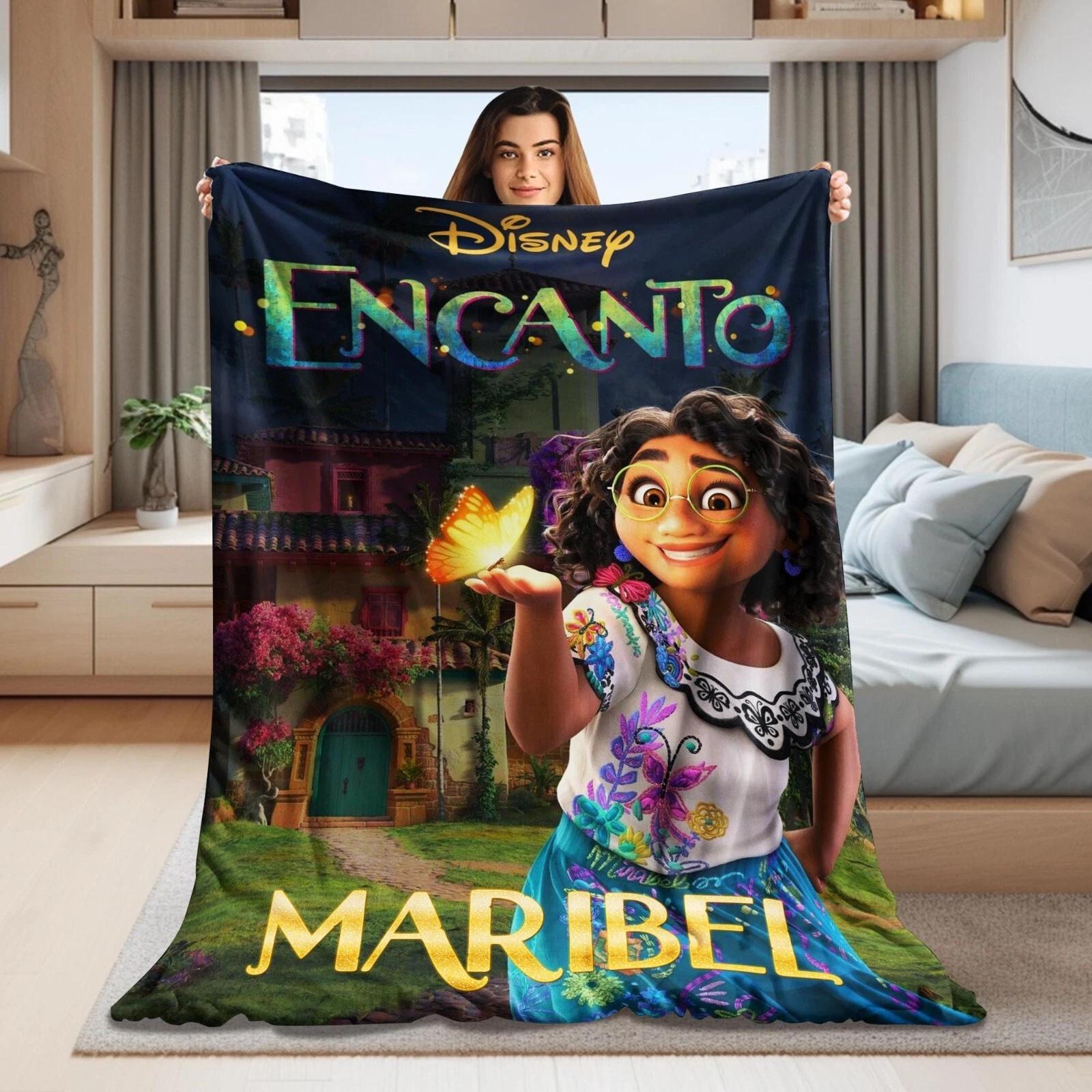 Personalized Name Encanto Blanket Encanto Movie Fleece Sherpa Blanket