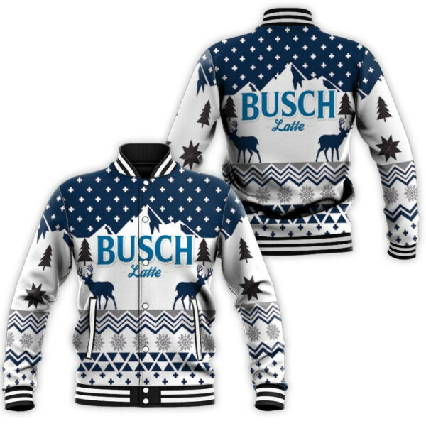 Busch Latte Christmas Gift Jersey Baseball Jacket 155