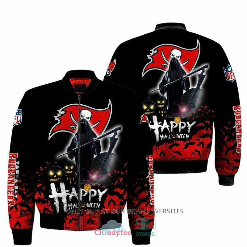 Tampa Bay Buccaneers Black Halloween Bomber Jacket