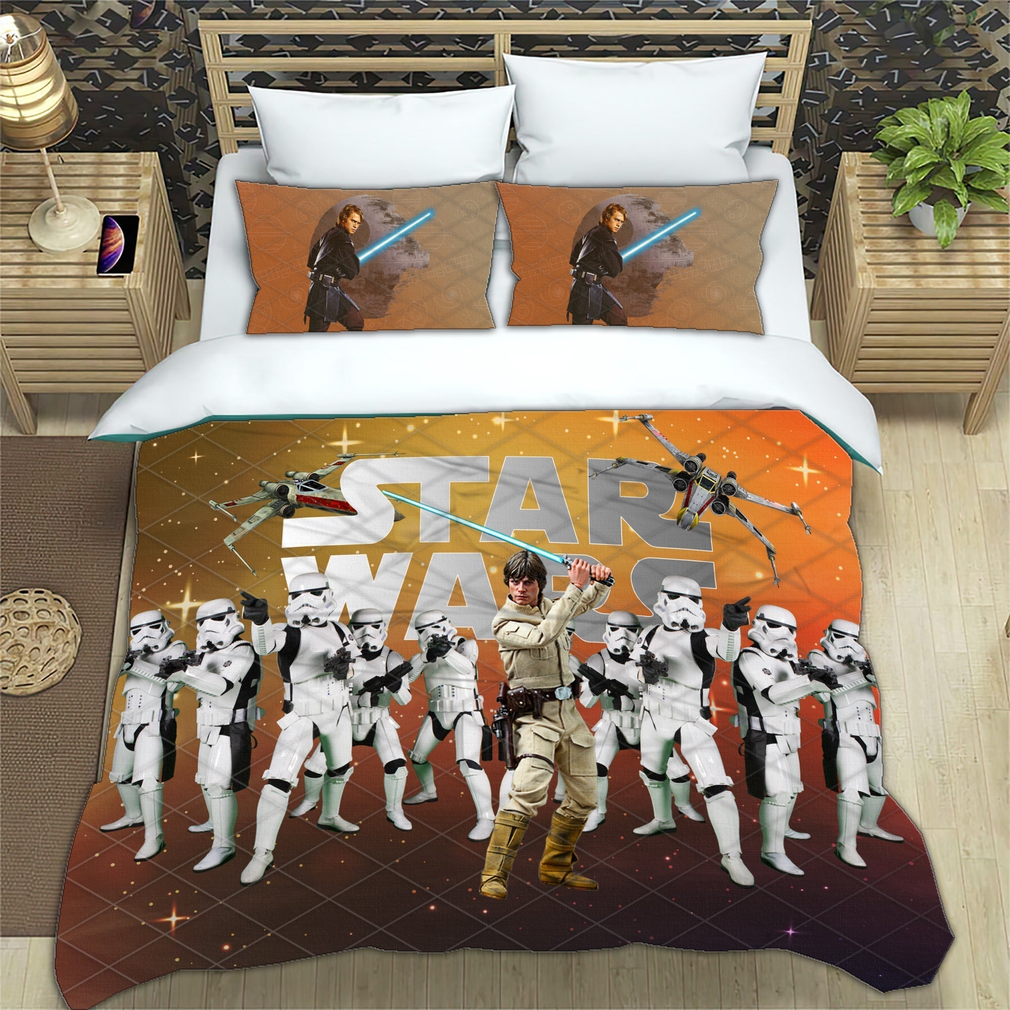 SW Bedding Set Luke Skywalker And Stormtrooper Duvet Covers