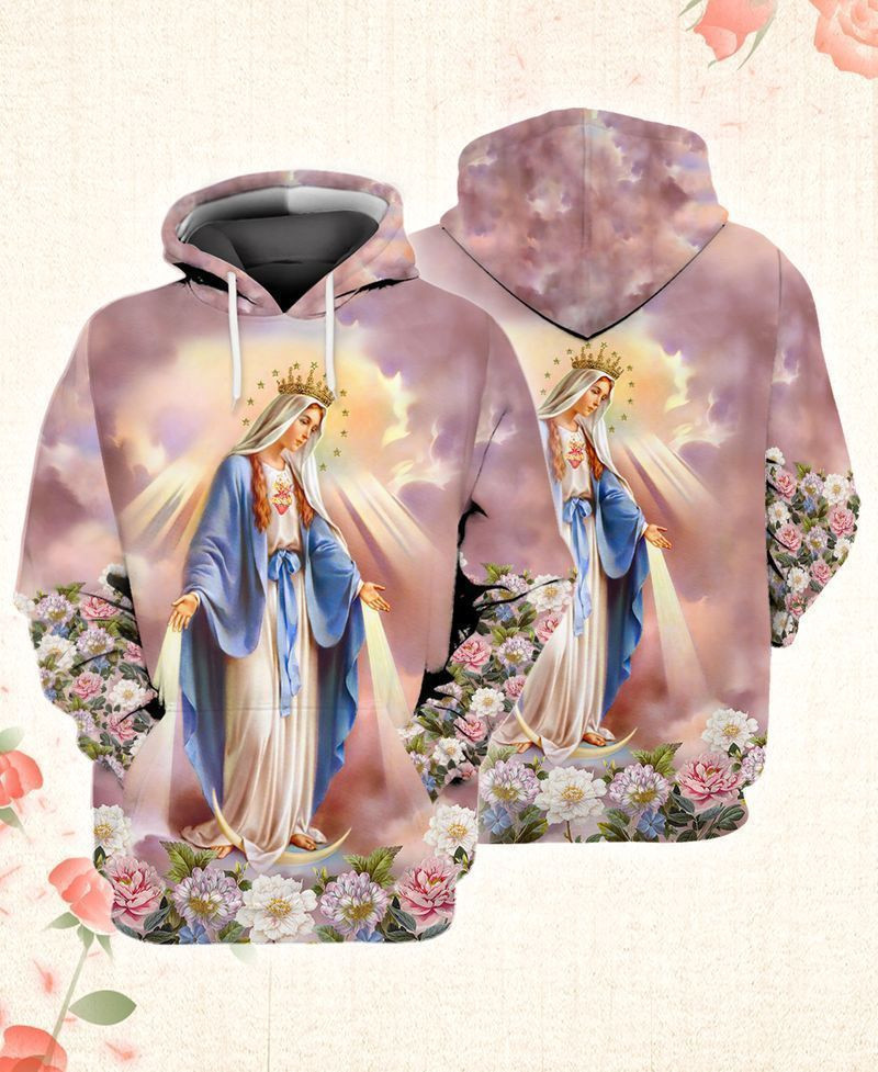 Mama Mary  3d Hoodie Zip Hoodie