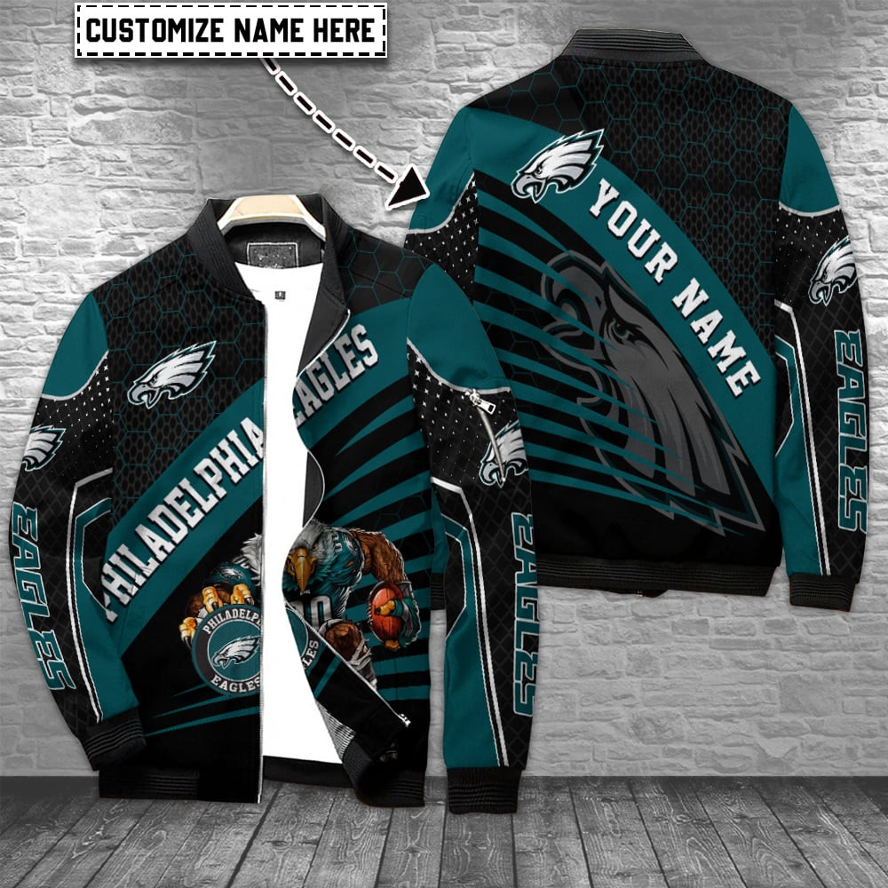 Philadelphia Eagles Personalized Bomber Jacket BGBBJ957