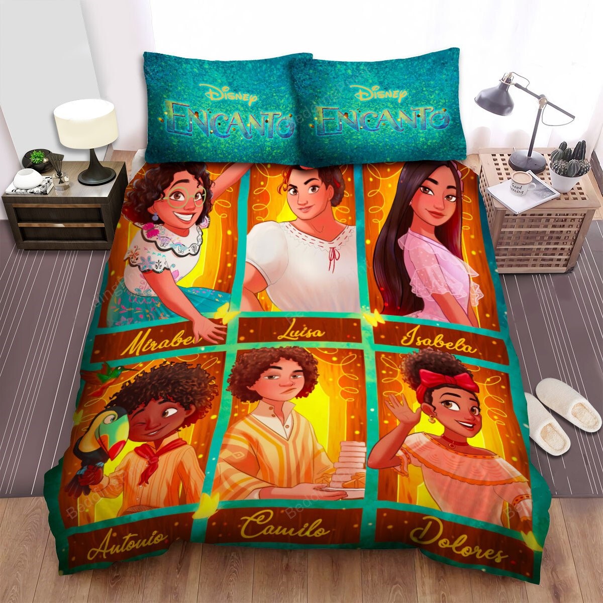 Encanto Bedding Set DN Encanto Six Characters And Names Duvet Covers