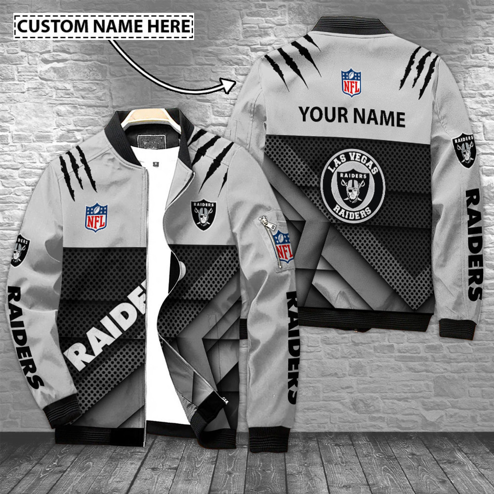 Las Vegas Raiders Personalized Bomber Jacket BG521