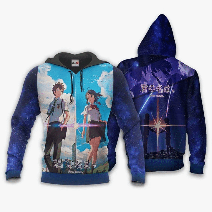 Tachibana Taki And Miyamizu Mitsuha Your Name Kimi No Na Wa 3d Hoodie Zip Hoodie