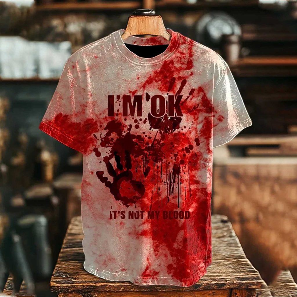 I’m Ok It’s Not My Blood Halloween Shirt