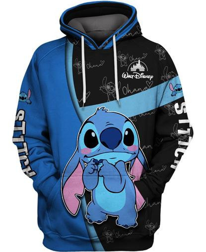 Walt Stitch 3d Hoodie Zipper Hoodie