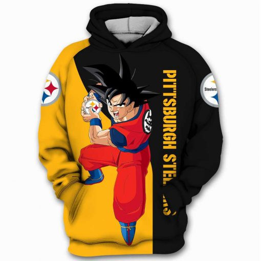 Pittsburgh Steelers Goku Dragon Ball Z 3D All Over Print Hoodie & Zip Hoodie